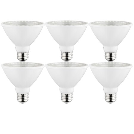 Sunlite LED PAR30 Short Neck Flood Lght, 9W, 75W Equiv, 850 Lumens, E26, Dimmable, 4000K Cool Wht, 6PK 40981-SU